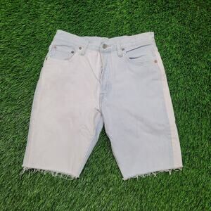 Levis 501 Reworked Two-Tone Cut-Off Shorts Womens 28 Size 6 Jorts